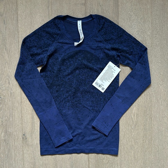 lululemon athletica Tops - NWT swiftly tech long sleeve gradient block psychic/true navy size 4 lululemon